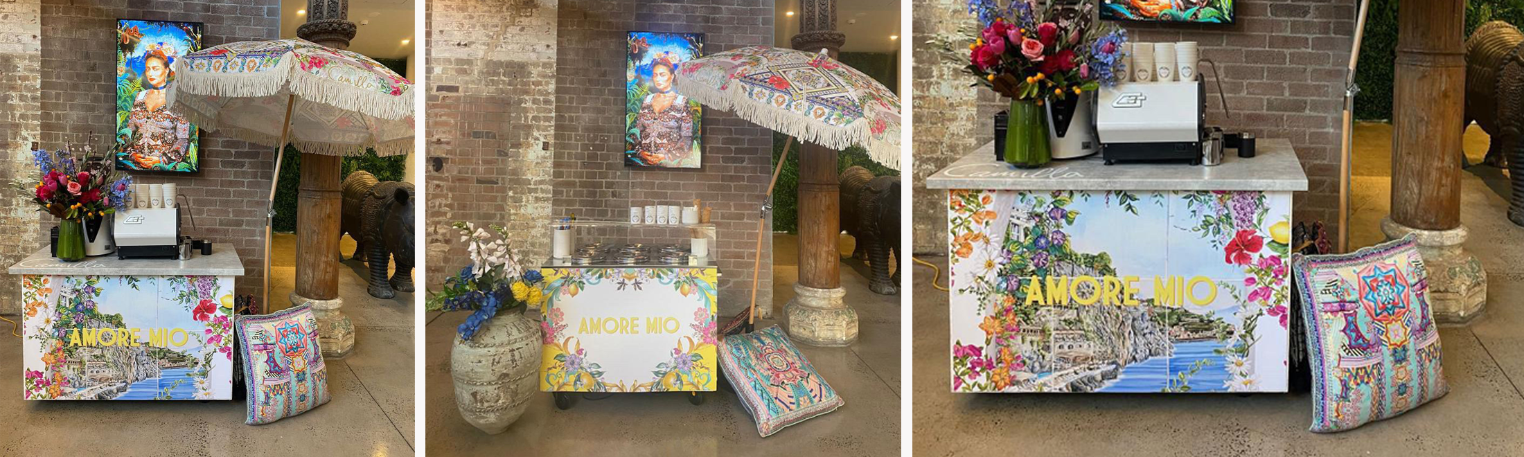 PVC Panel Signage- Coffee and Gelato Carts  