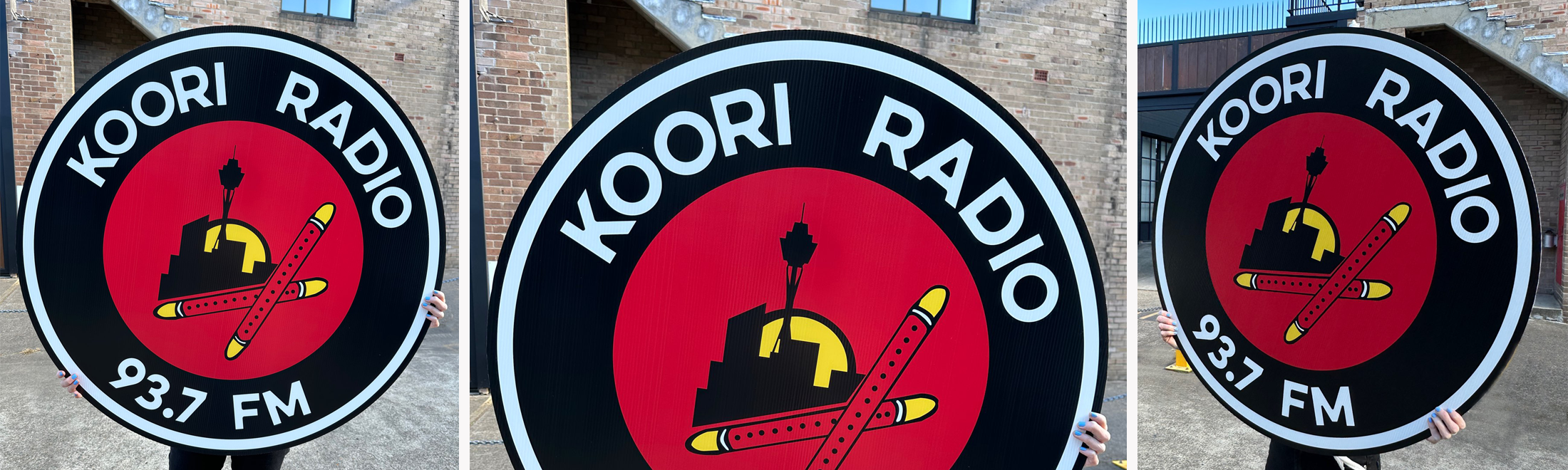 Round Coreflute Sign 