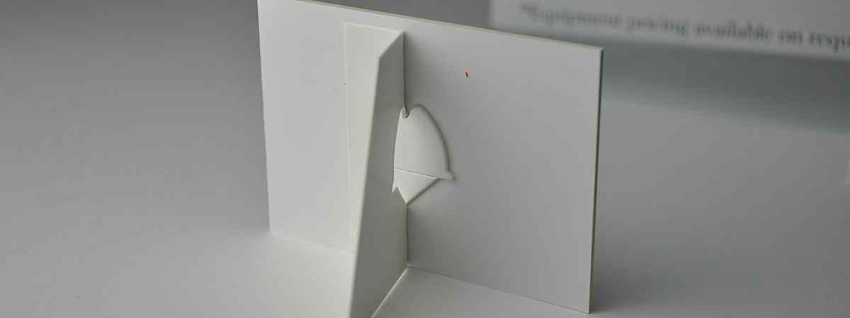 Strut Card Back View Show Card