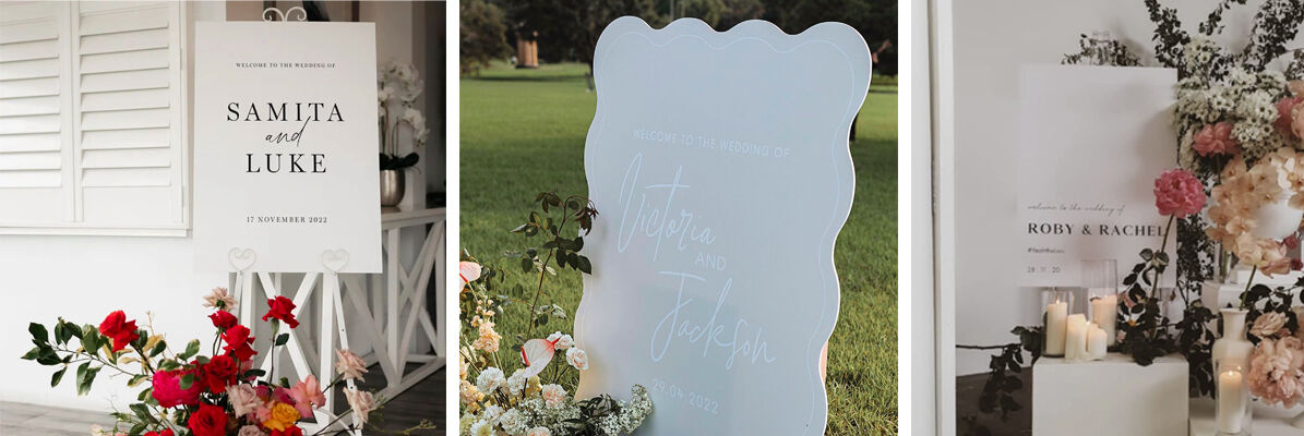 Wedding Welcome Signage