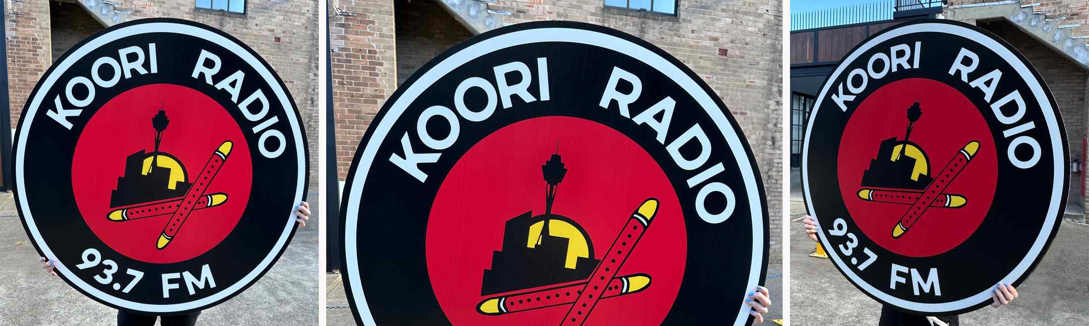 Round Coreflute Sign 